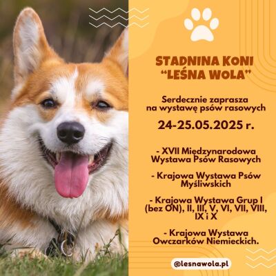 Wystawy psów w Leśnej Woli - Maj 2025